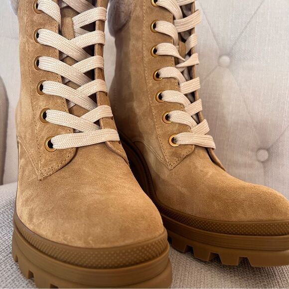 Veronica Beard Westport Water Resistant Hiker Boot Desert US 7.5 NEW MSRP $495 - Picture 5 of 10